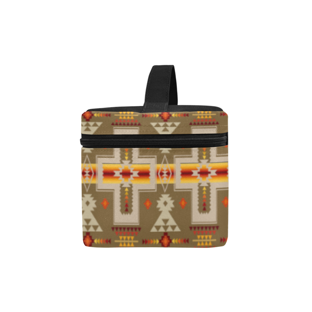 GB-NAT00062-10 Light Brown Tribe Design Native American Isothermic Bag - Powwow Store