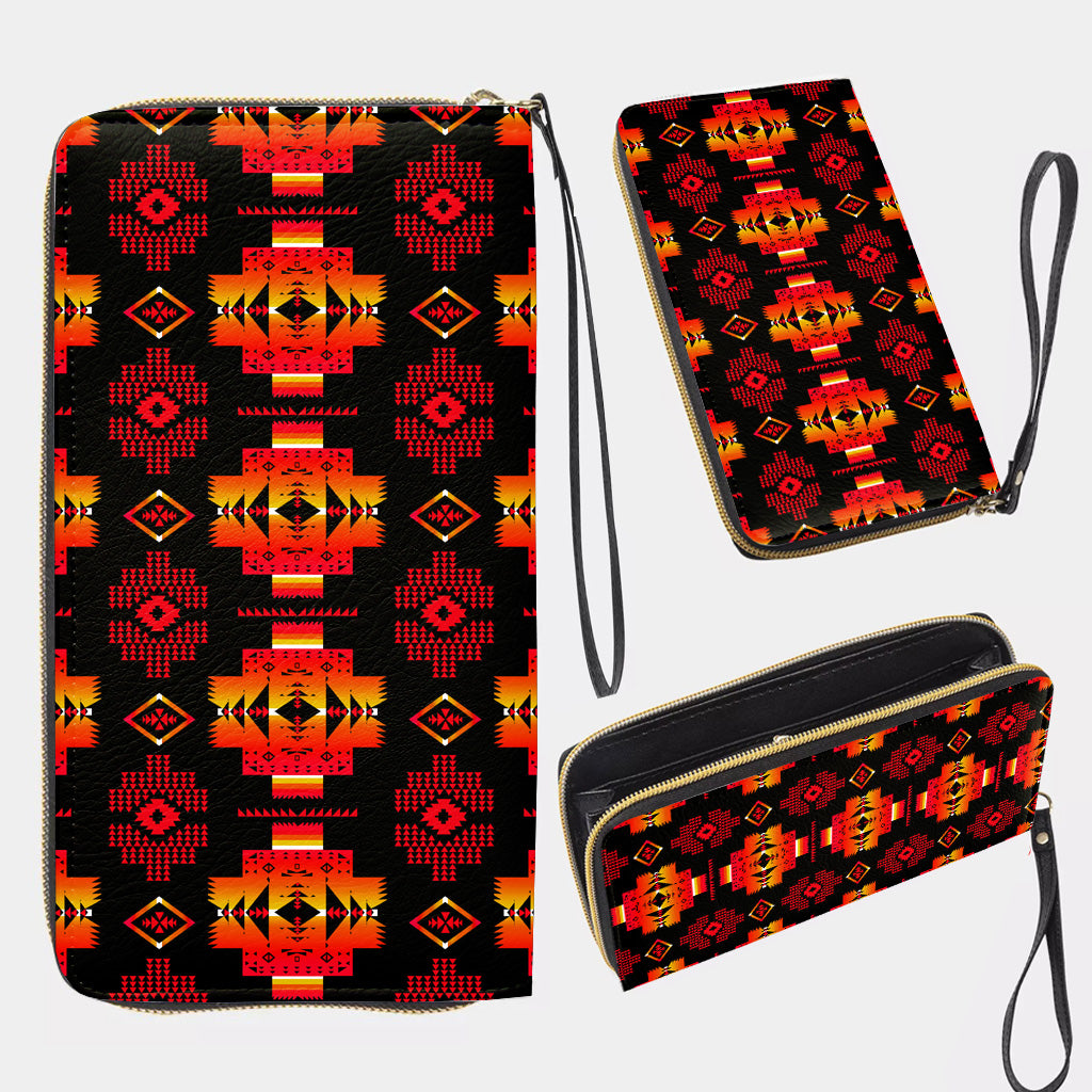 GB-NAT00720-03 Pattern Native Long Portable Wallet