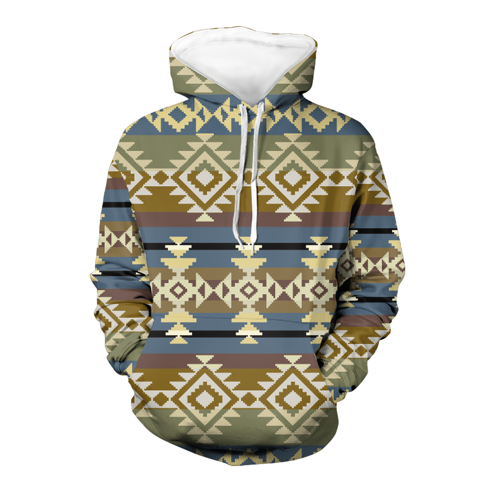 Powwow StoreGBNAT00750 Native American Pride  3D Hoodie