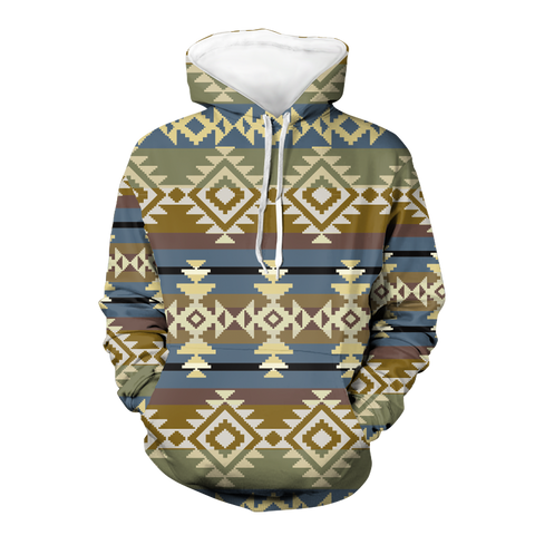 Powwow StoreGBNAT00750 Native American Pride  3D Hoodie