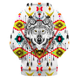 Powwow Store gb nat00347 wolf arrow pattern 3d hoodie