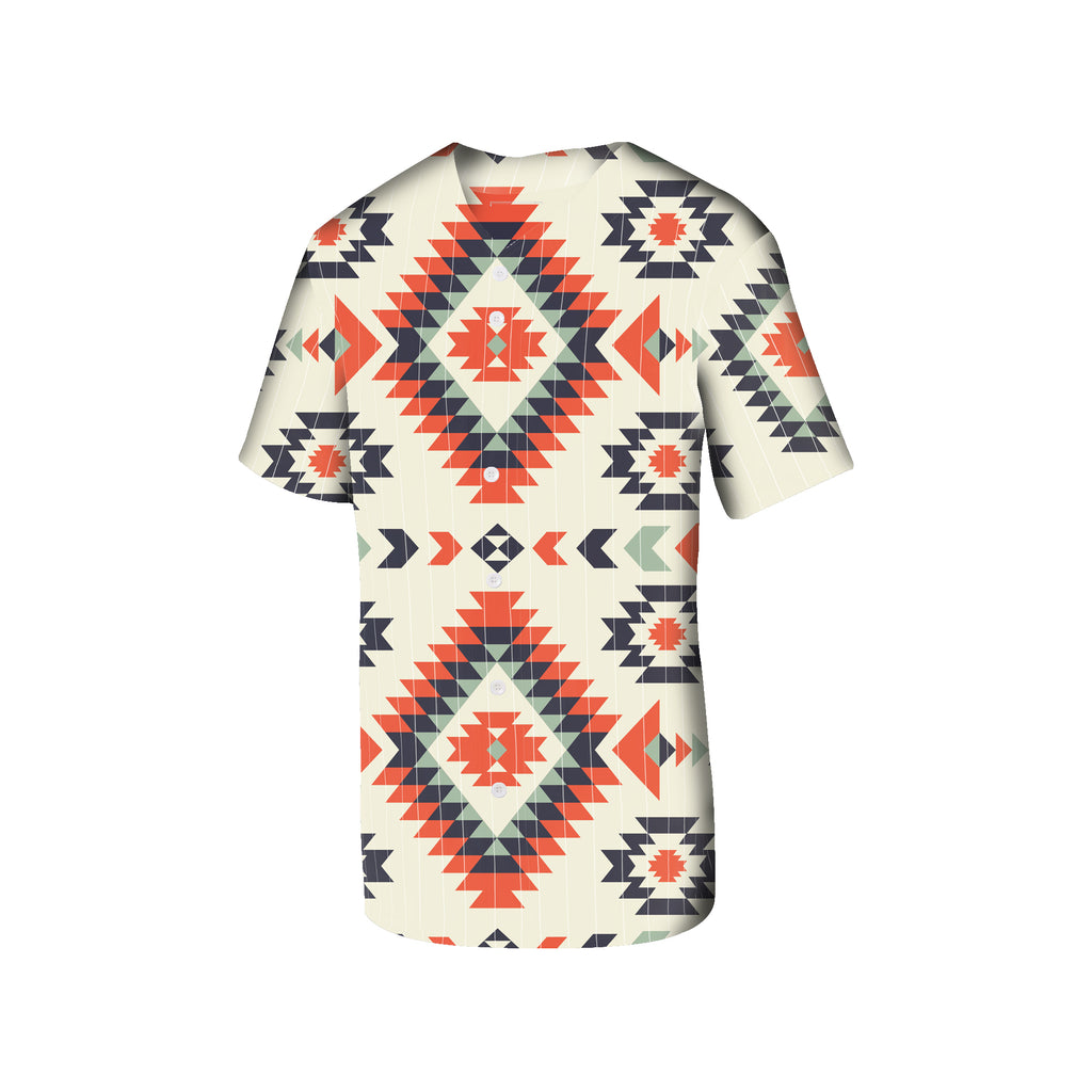 Powwow Store gb nat00389 pink geometric pattern baseball jersey