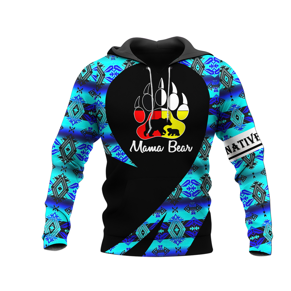 Powwow StoreHD000246 Pattern Native Pride 3D Hoodie