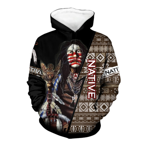 Powwow Store gb nat00482 chief native 3d hoodie