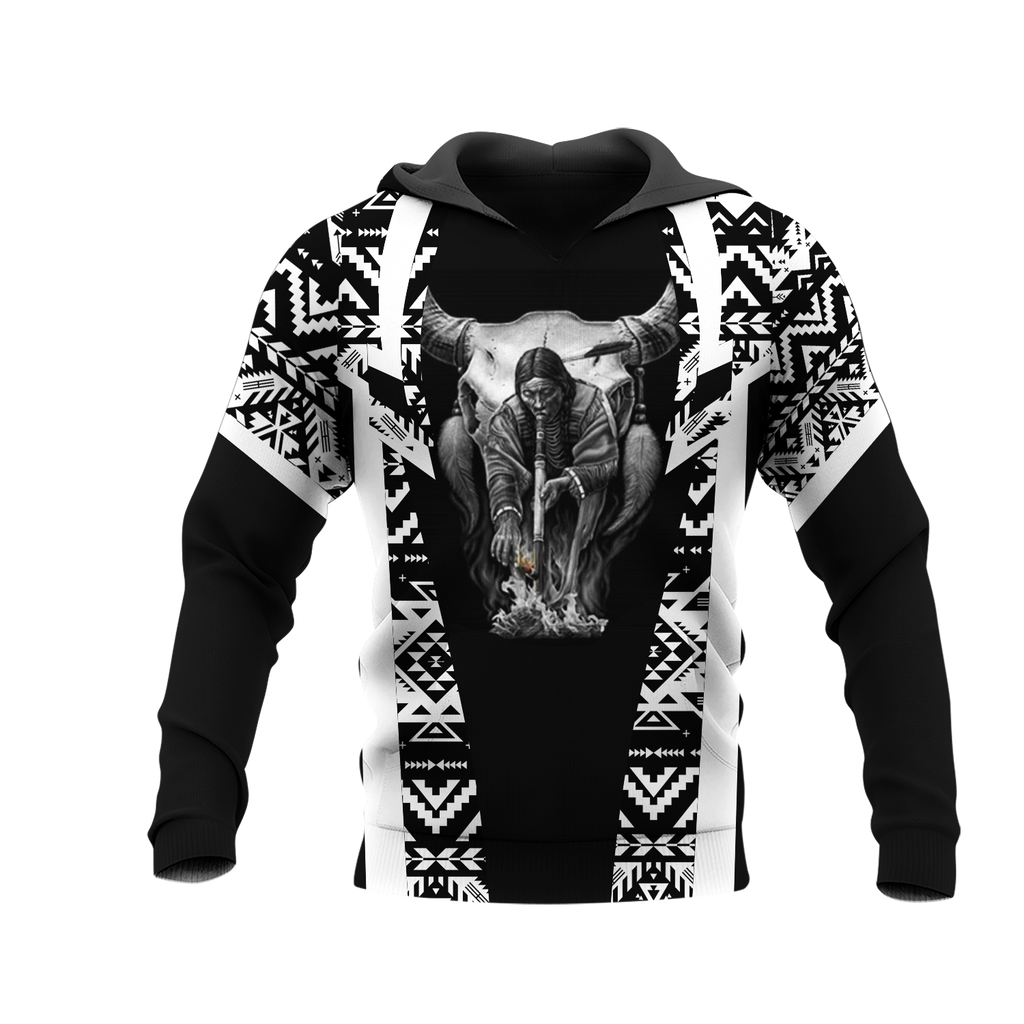 Powwow StoreHD000393 Pattern Native Pride 3D Hoodie