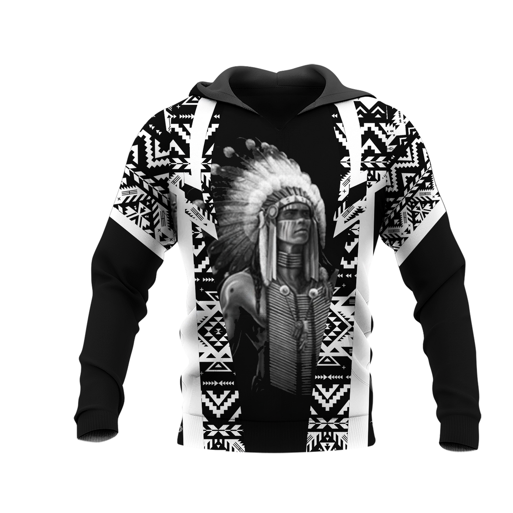 Powwow StoreHD000398 Pattern Native Pride 3D Hoodie