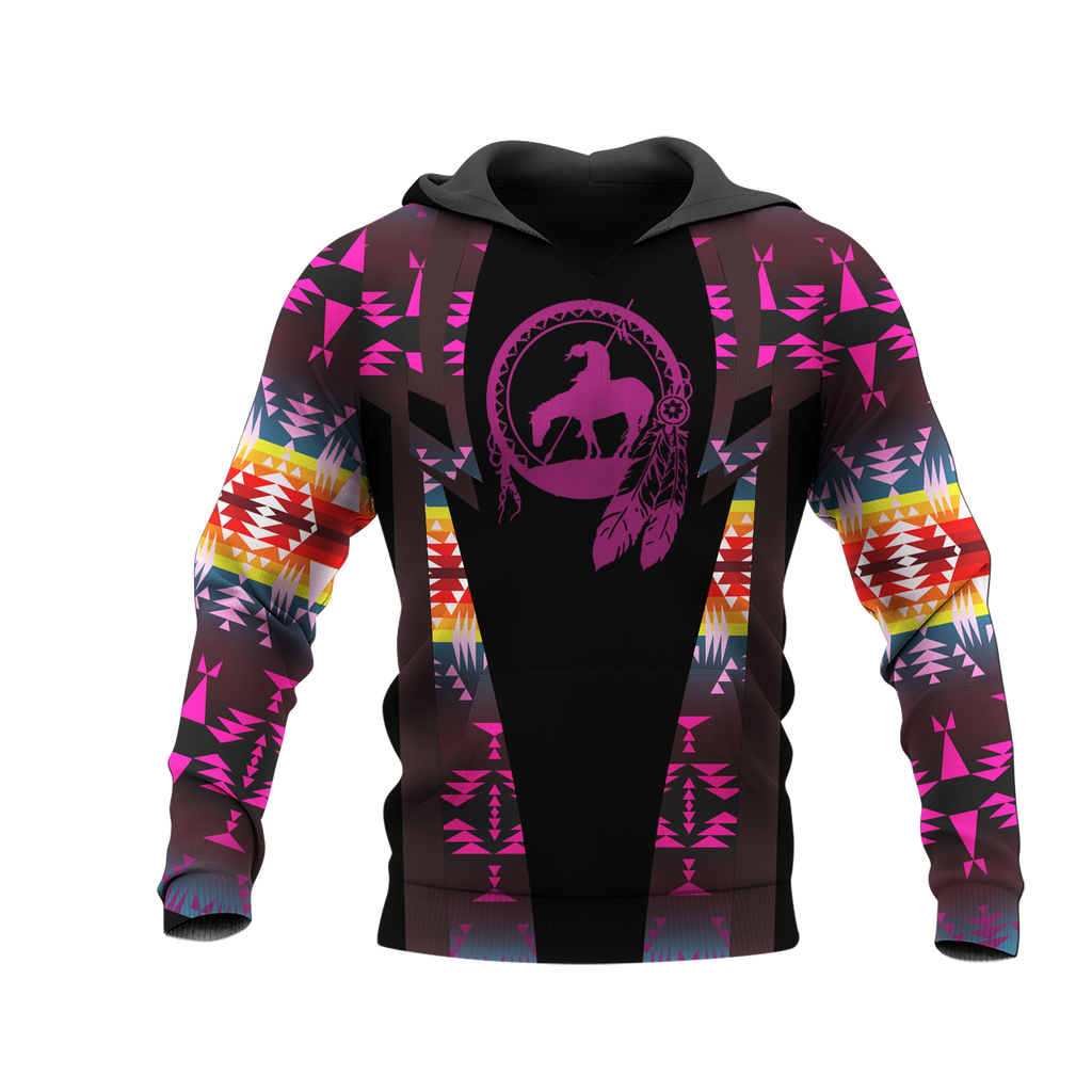 Powwow StoreHD000409 Pattern Native Pride 3D Hoodie