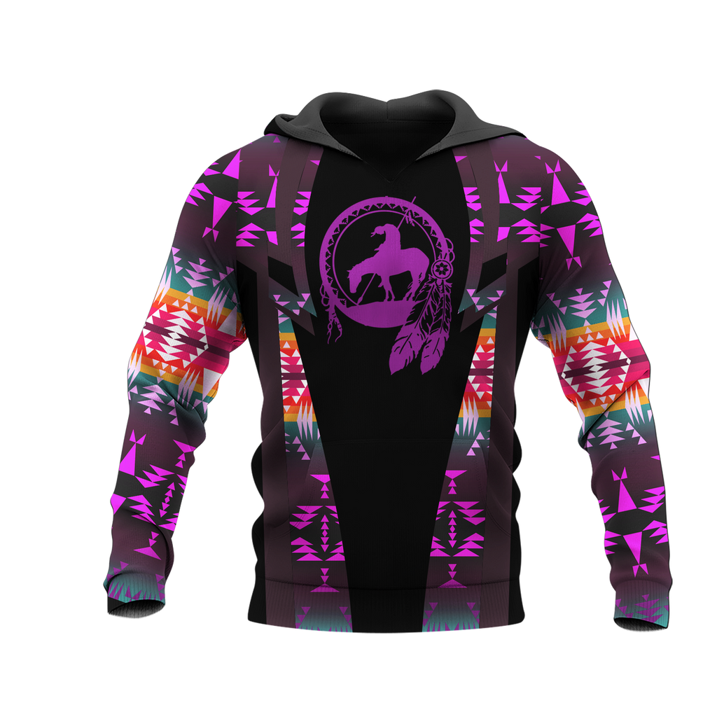 Powwow StoreHD000408 Pattern Native Pride 3D Hoodie