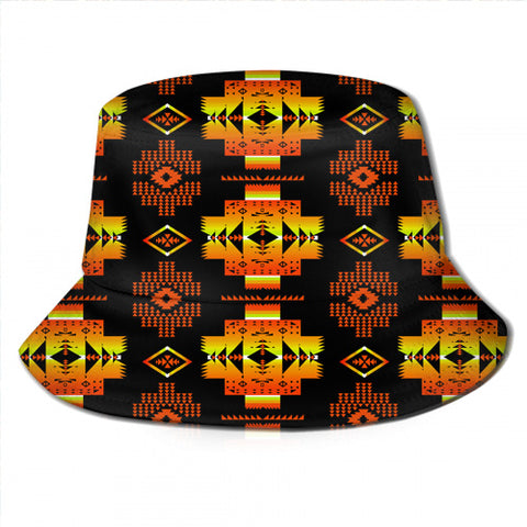 GB-NAT00720-06 Light Purple Tribe Design Bucket Hat