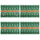 Powwow Store gb nat00062 08 green design native table mats