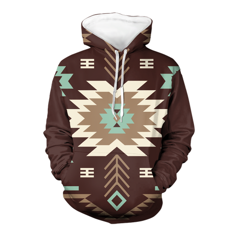 Powwow StoreGBNAT00737 Native American Pride  3D Hoodie