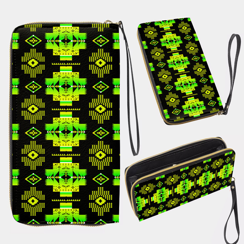 GB-NAT00720-07 Pattern Native Long Portable Wallet