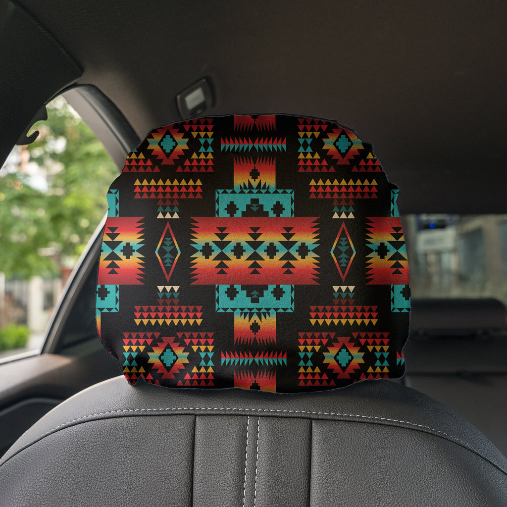 Powwow StoreGBNAT0004602 Pattern Native Headrest Cover