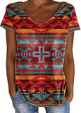 Powwow StoreTS006 Pattern Light Orange Native American 3D TShirt