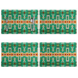 Powwow Store gb nat00062 06 green design native table mats