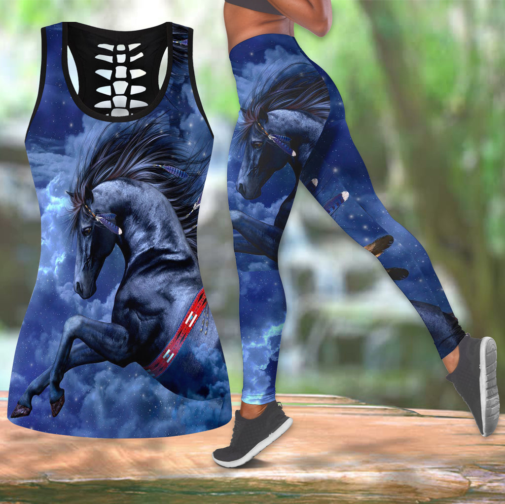 Powwow Store the horse hollow tanktop legging set ls0010