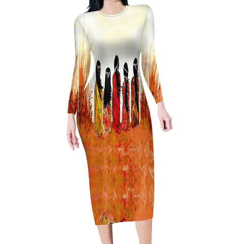 GB-NAT00224 Native Girls Body Dress