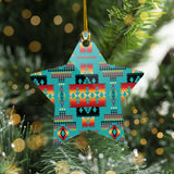 Powwow Store christmas tree ornament set 2 6pcs pack