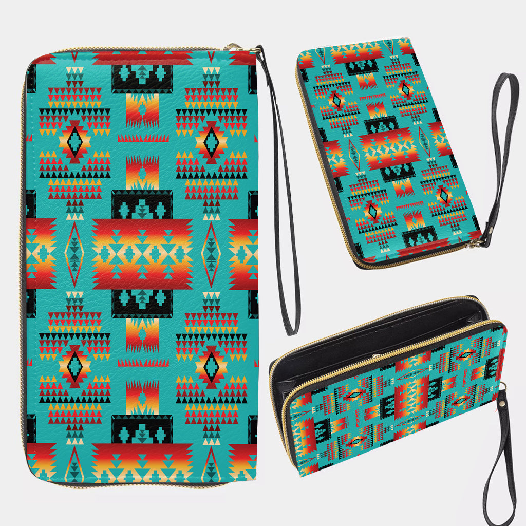 Powwow StoreGBNAT0004601 Pattern Native Long Portable Wallet