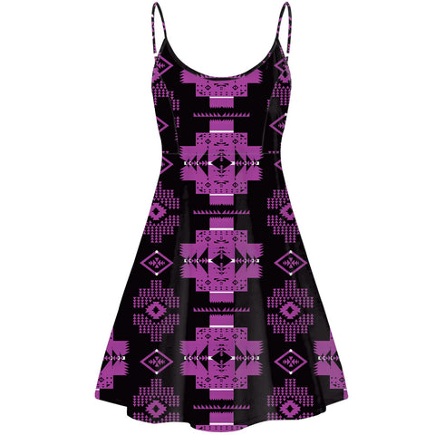 GB-HW00077 Pattern Native American Strings Dress