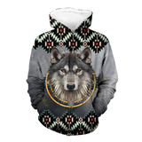 Powwow Store gb nat00568 gray wolf 3d hoodie