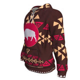 Native American Buffalo Element Pull Over Hoodies
