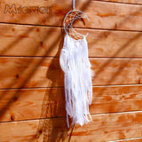 Half-moon Dreamcatcher Handmade Dream Catcher Feathers - Free + Shipping - ProudThunderbird