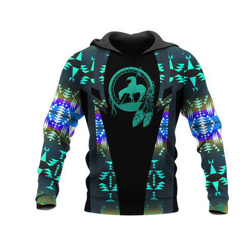 Powwow StoreHD000407 Pattern Native Pride 3D Hoodie