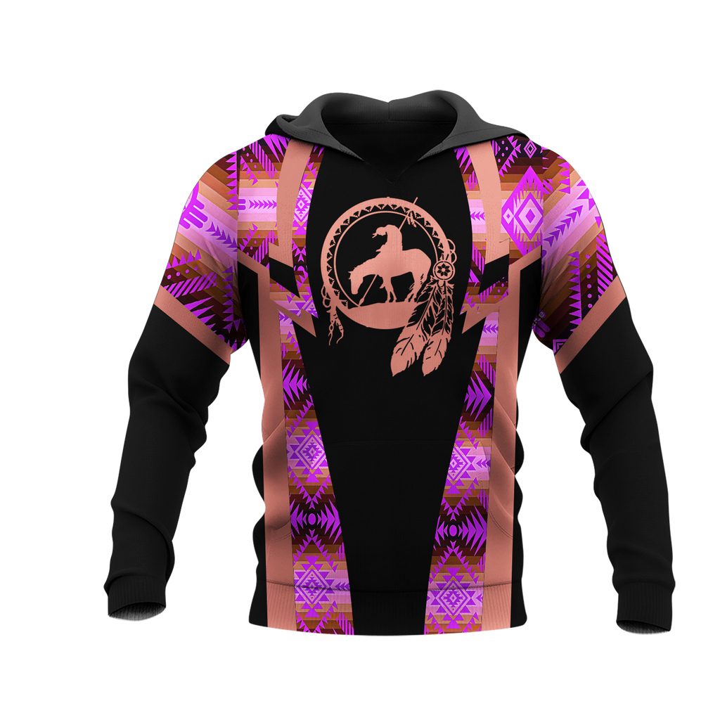 Powwow StoreHD000406 Pattern Native Pride 3D Hoodie