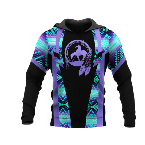 Powwow StoreHD000405 Pattern Native Pride 3D Hoodie