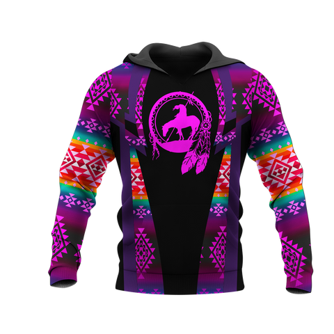 Powwow StoreHD000404 Pattern Native Pride 3D Hoodie