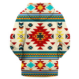 Powwow Store gb nat00511 blue red pattern native 3d hoodie