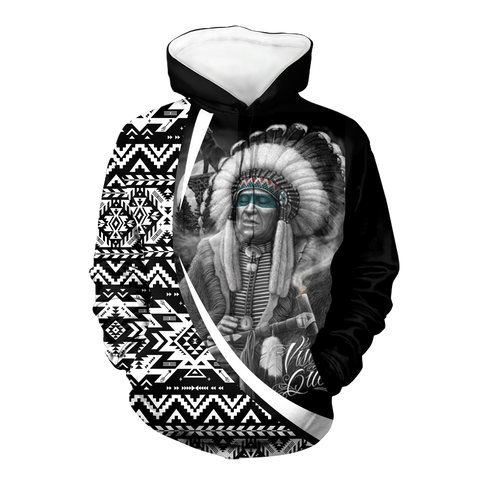 Powwow StoreHD000416 Pattern Native Pride 3D Hoodie