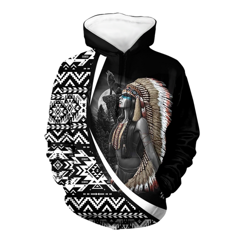 Powwow StoreHD000415 Pattern Native Pride 3D Hoodie