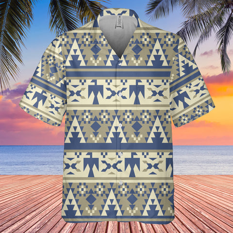 GB-HW00039 Pattern Black Hawaiian Shirt 3D