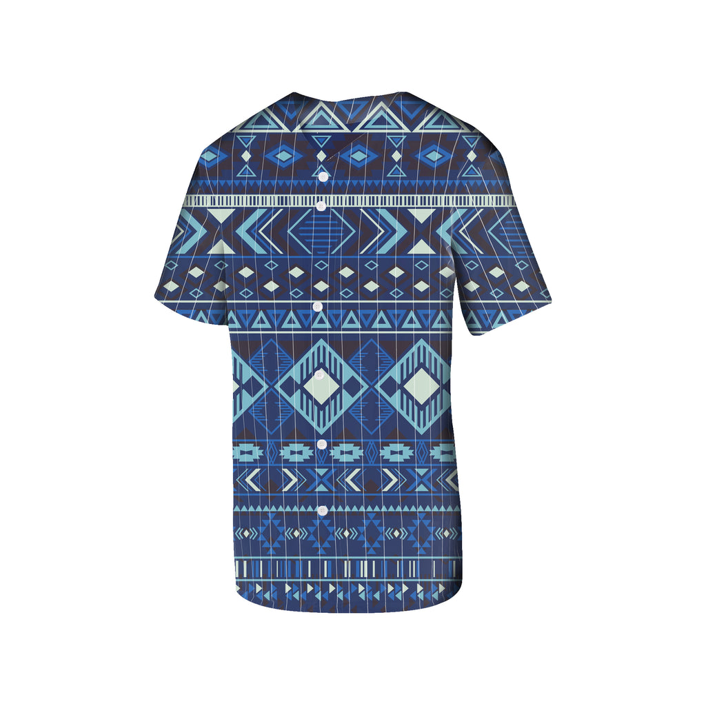 Powwow Store gb nat00407 navy pattern native baseball jersey