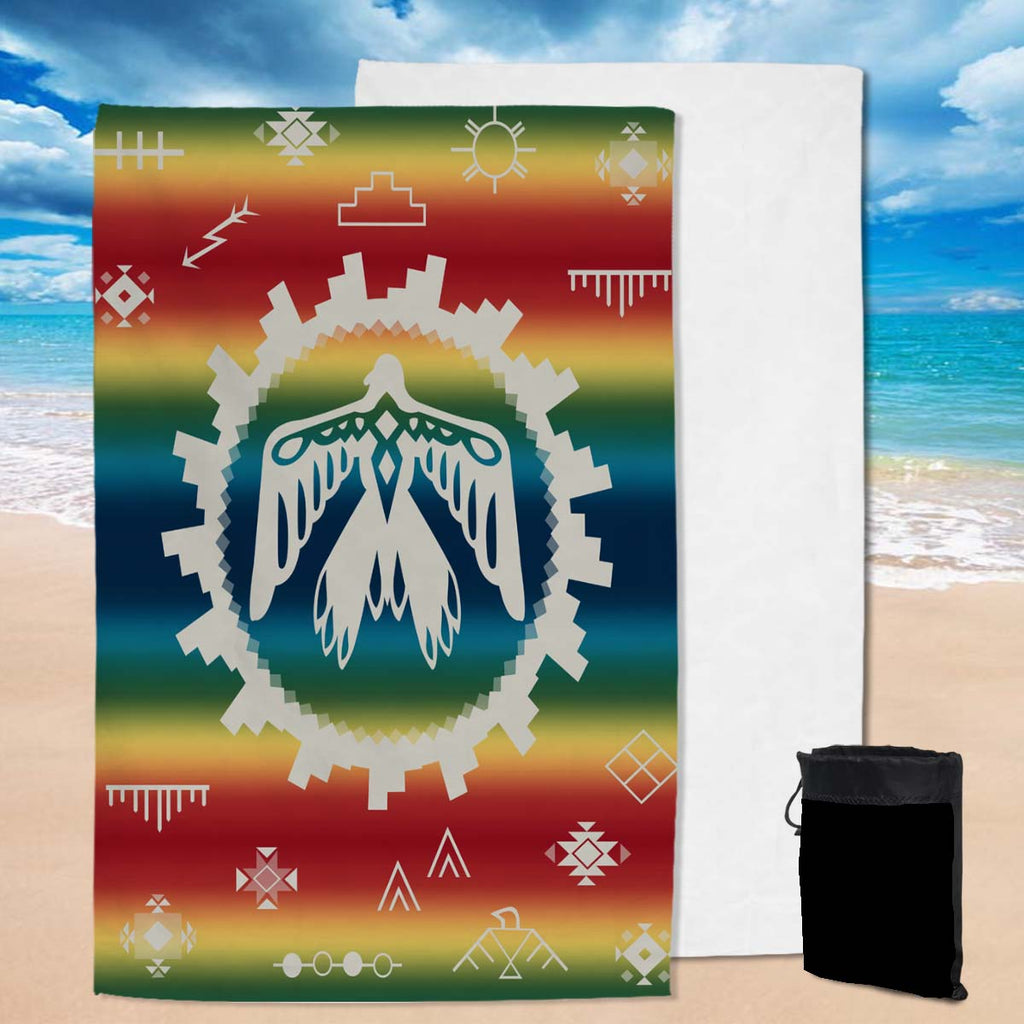 GB-NAT00077	Thunderbird Rainbow Native American Pool Beach Towel
