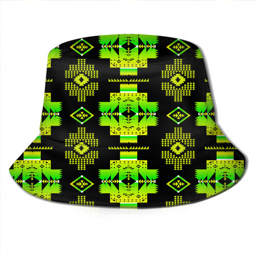 Powwow StoreGBNAT0072007 Light Purple Tribe Design Bucket Hat