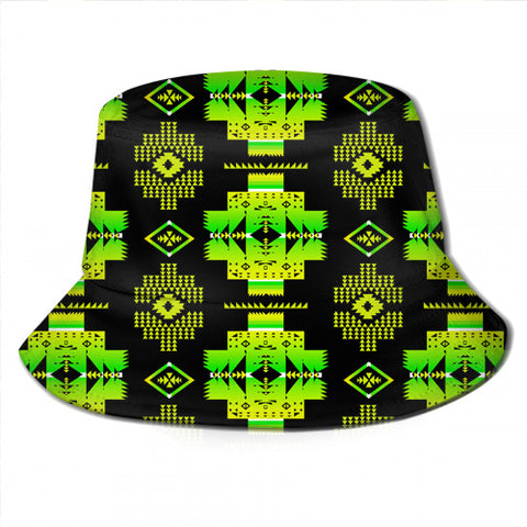 GB-NAT00720-07 Light Purple Tribe Design Bucket Hat