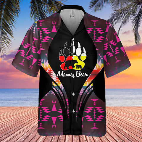 Powwow StoreGBHW000193 Tribe Design Native American Hawaiian Shirt 3D