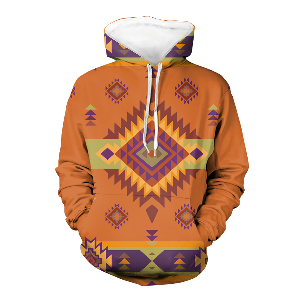 Powwow StoreGBNAT00738 Native American Pride  3D Hoodie