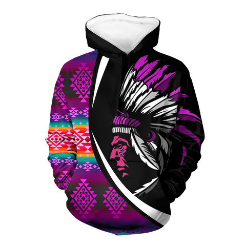 Powwow StoreHD000425 Pattern Native Pride 3D Hoodie