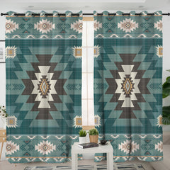 Powwow StoreLVR0087 Pattern Native American Living Room Curtain