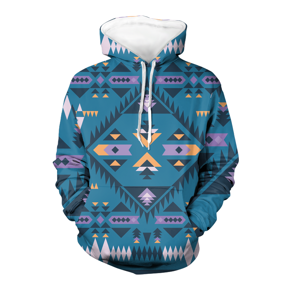 Powwow StoreGBNAT00740 Native American Pride  3D Hoodie