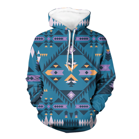 Powwow StoreGBNAT00740 Native American Pride  3D Hoodie