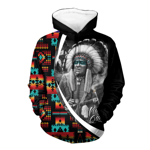 Powwow StoreHD000423 Pattern Native Pride 3D Hoodie