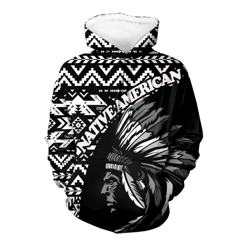 Powwow StoreHD000438 Pattern Native Pride 3D Hoodie