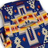 Blue Tribe Border Native American Fashion Dog Zip-Up Hoodie - Powwow Store