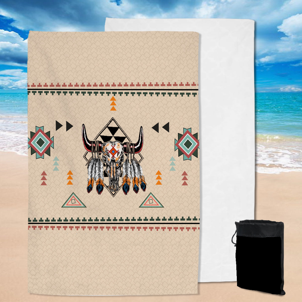 Powwow Store gb nat00082 native american pride bison pool beach towel