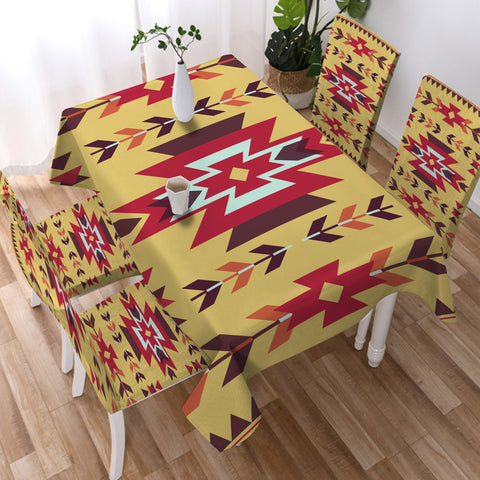 GB-NAT00515 Vector Tribal Native Tablecloth